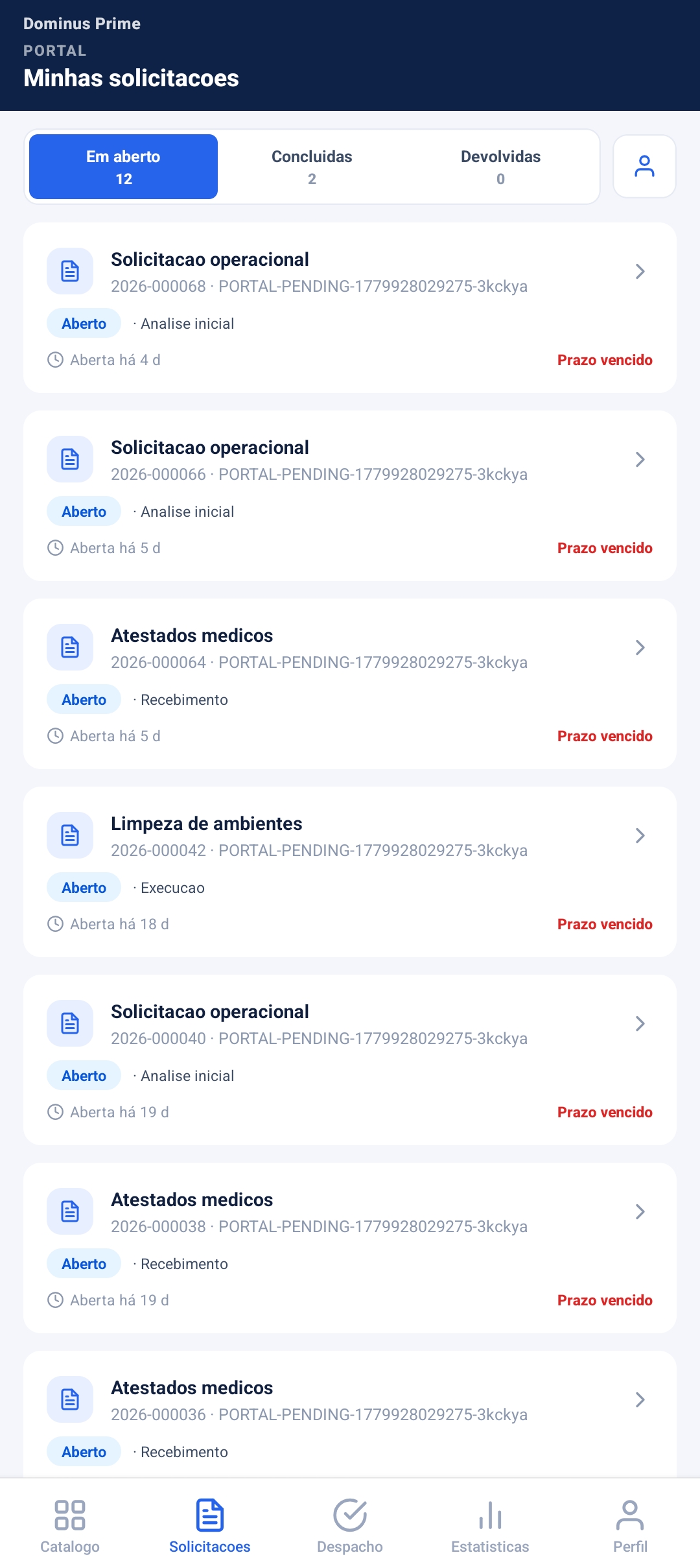 Solicitacoes